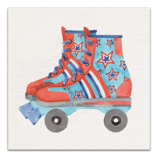 Superstar Rollerskate Canvas Wall Art {1}