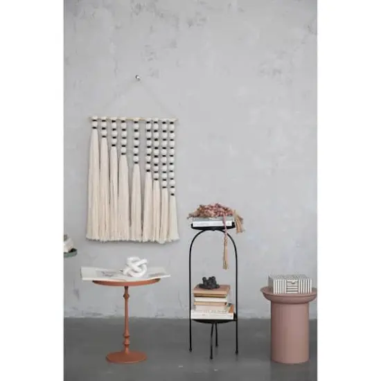 Hello Honey&reg; 28" Black Modern Metal Plant Stand {3}