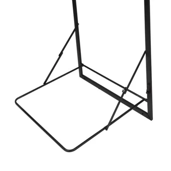 Honey Can Do Black & Maple Collapsible Wall-Mounted Hamper with Laundry Bag & Shelf {9}