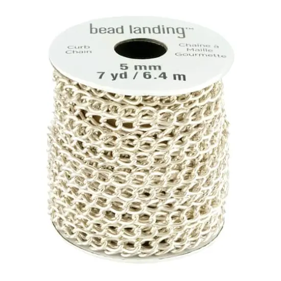 7yd. Curb Chain by Bead Landing&trade; Silver {1}