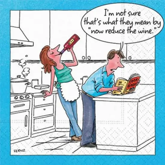 JAM Paper Reduce The Wine Cocktail Napkins, 40ct. {1}