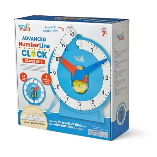 hand2mind&reg; Advanced NumberLine Clock&trade; Class Set {1}