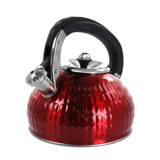 MegaChef 3L Red Stovetop Whistling Kettle {1}