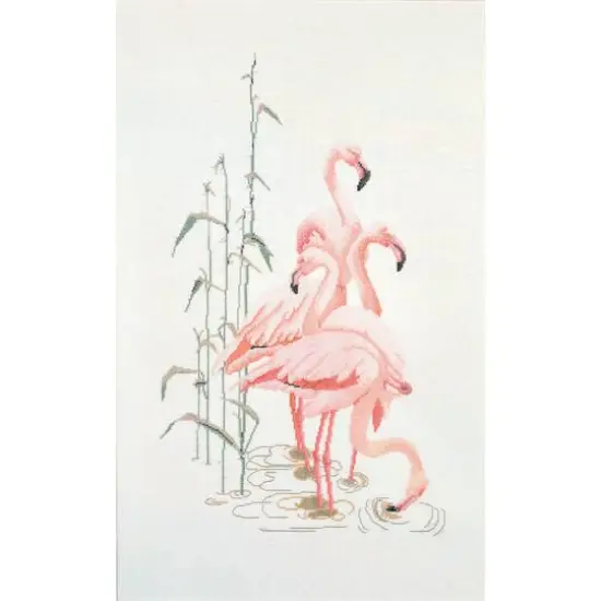 Thea Gouverneur Flamingo Cross Stitch Kit {1}