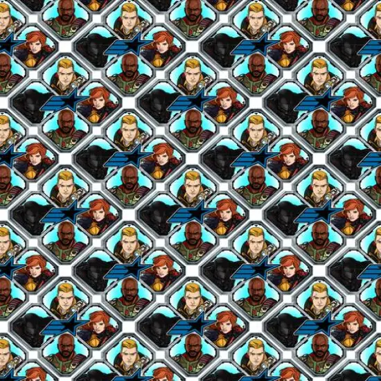 Hasbro Gi Joe Character Badge Cotton Fabric {1}