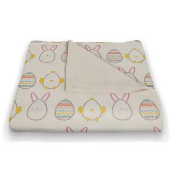 Easter Egg Disguises 50" x 60" Sherpa Fleece Blanket {3}