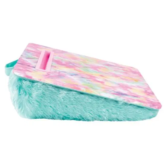 Make It Real&trade; 3C4G Teal & Pastel Tie-Dye Lap Desk {7}