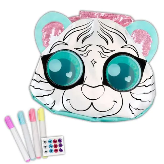 Glam Girl: Color N Style Tiger Messenger Bag Purse Decoration Set {3}