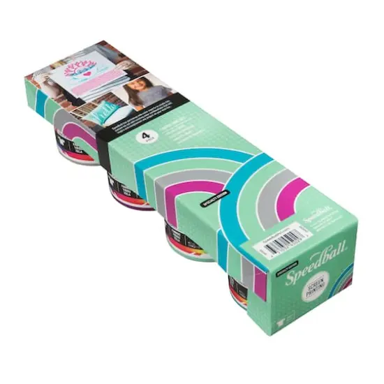 Speedball&reg; Energy Surge Fabric Screen Printing Ink Set, 4 oz. {4}