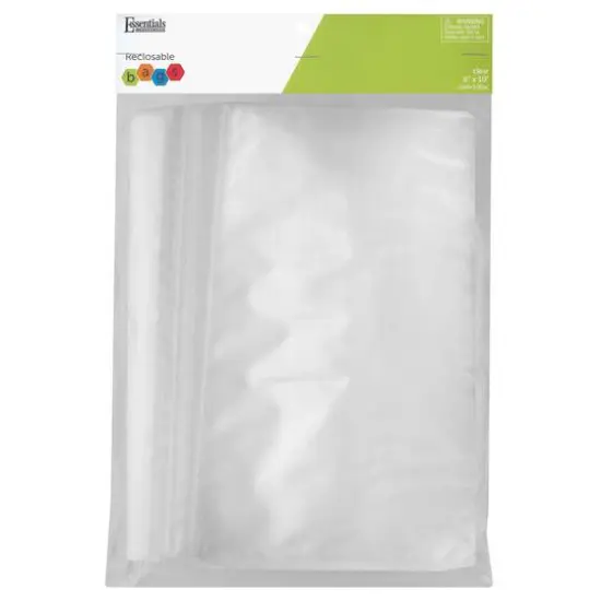 Essentials by Leisure Arts 2 Mil Reclosable Bags, 8" x 10" {1}