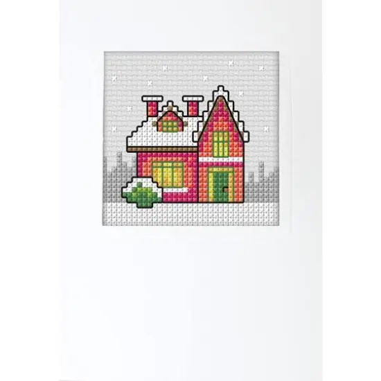 Orchidea Winter House Counted Cross Stitch Kit {1}