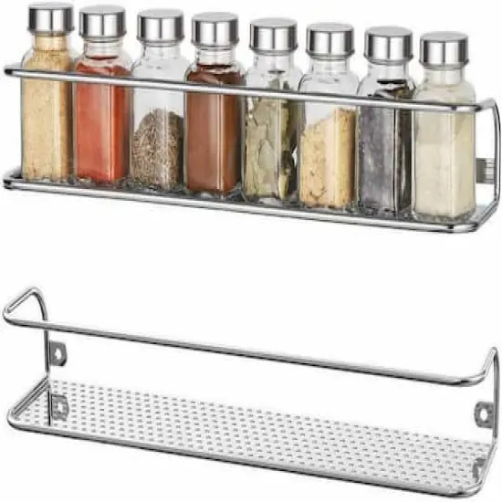 NEX&trade; Chrome Wall-Mounted Spice Racks, 2ct. {5}