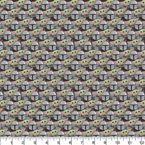 Camelot Fabrics Star Wars Mandalorian Stickers Cotton Precut Fabric Bundle {3}