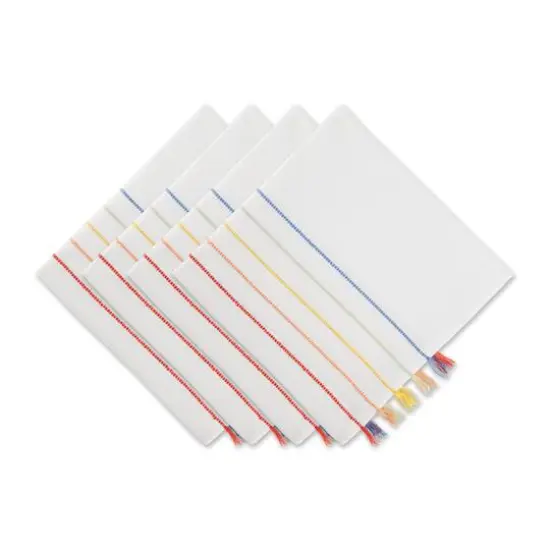 DII&reg; Striped Tassel Napkins, 4ct. Navy {2}