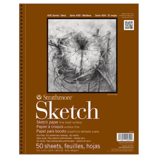 Strathmore&reg; 400 Series Sketch Paper Pad, 9" x 12" {1}