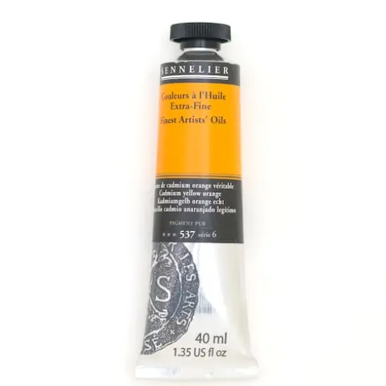 Sennelier Artists' Oil Color, 40mL 537 Cadmium Yellow Orange S6 {1}