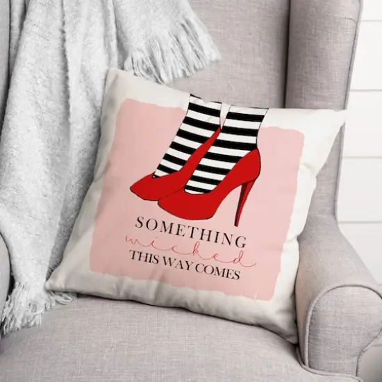 Something Wicked Throw Pillow {3}