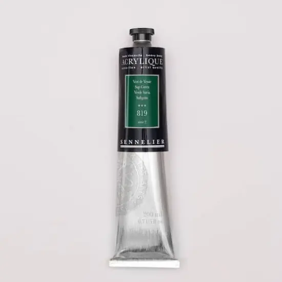 Sennelier Extra Fine Artists' Acrylic Paint, 200mL 819 Sap Green {1}
