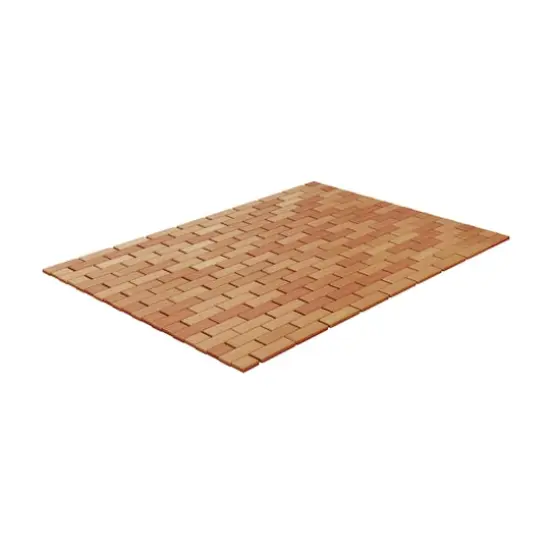 Hastings Home Bamboo Non-Slip Bath and Shower Mat, 24" x 16" {1}