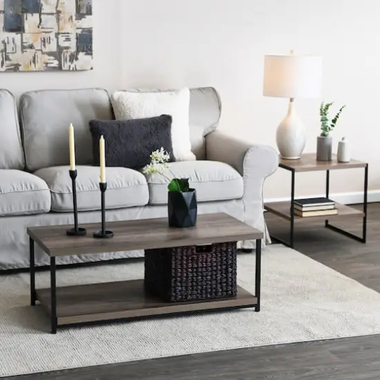 Household Essentials 39" Jamestown Coffee Table Ashwood {3}