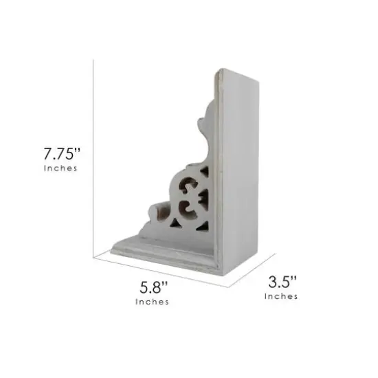 American Art D&eacute;cor&trade; 8" Vintage Decorative Wood Bookends, 2ct. Dark Gray {8}