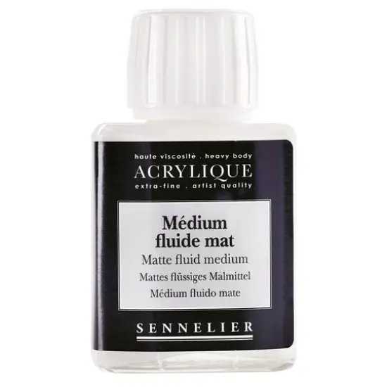Sennelier Artists' Acrylic Matte Fluid Medium, 75mL {1}