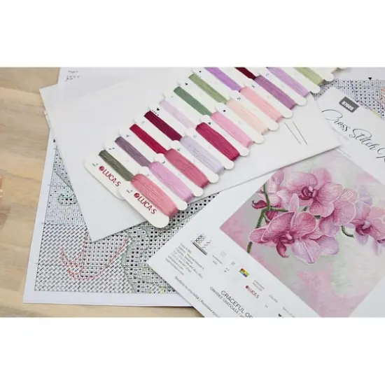 Luca-s Graceful Orchids Counted Cross Stitch Kit {5}