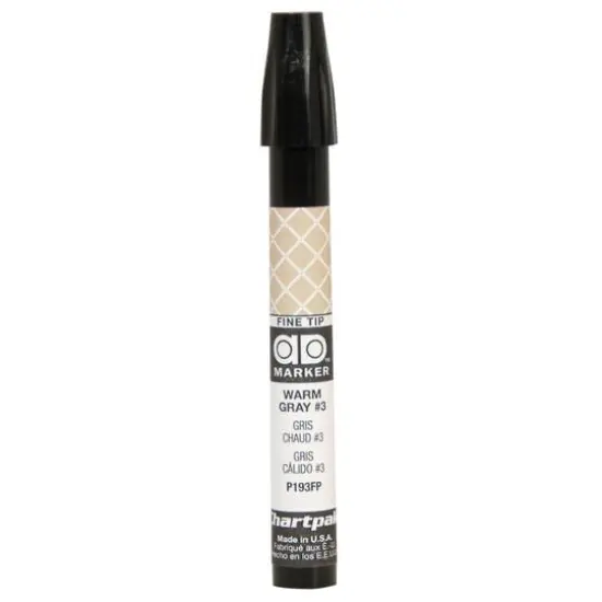 Chartpak Fine Tip Ad&trade; Marker P193 Warm Gray 3 {1}