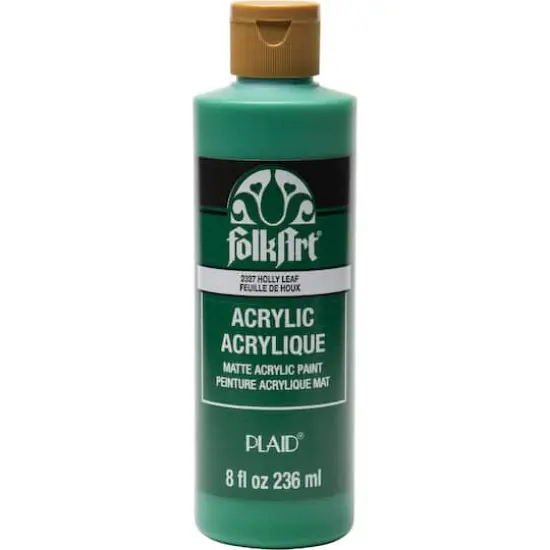 FolkArt&reg; Acrylic Paint, 8oz. Holly Leaf {1}