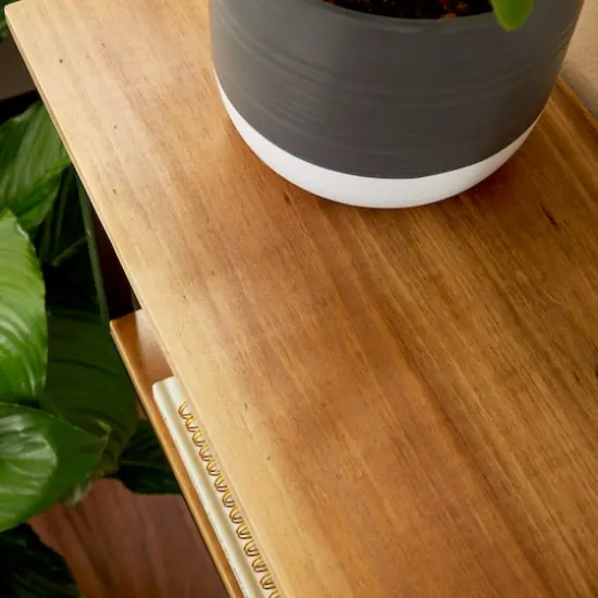 Brown Metal Industrial Wall Shelf Set {8}