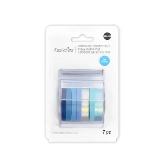 Blue Combo Crafting Washi Tape & Dispenser Set by Recollections&trade; {1}