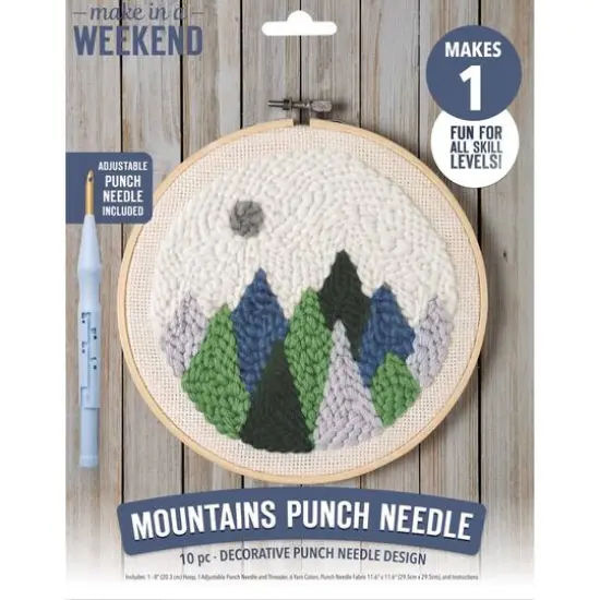 Leisure Arts&reg; Mountains Weekend Punch Needle Kit {4}