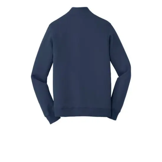 Port & Company&reg; Fan Favorite&trade; Fleece 1/4 Zip Pullover Adult Sweatshirt Team Navy {5}