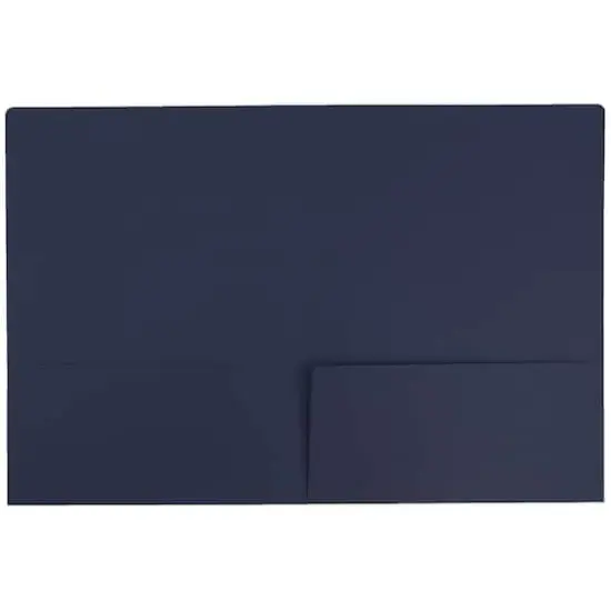 JAM Paper Premium Matte 2-Pocket Folders, 6ct. Navy Blue {4}