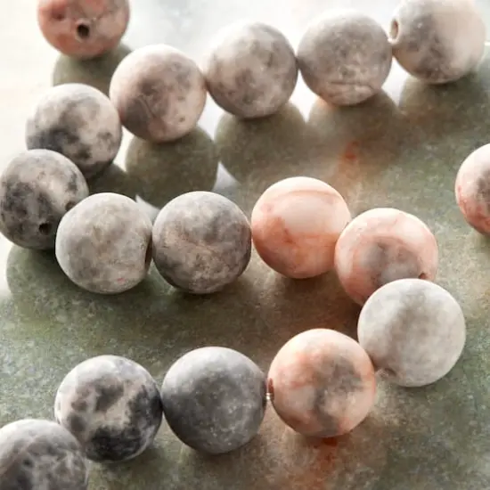 Pink & Purple Zebra Agate Round Beads, 10mm by Bead Landing&trade; {3}