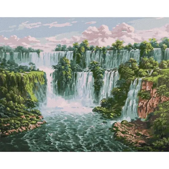 Scenic Waterfall Painting by Numbers Kit {1}