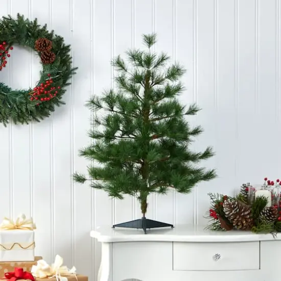 3ft. Unlit Yukon Mixed Pine Artificial Christmas Tree {3}