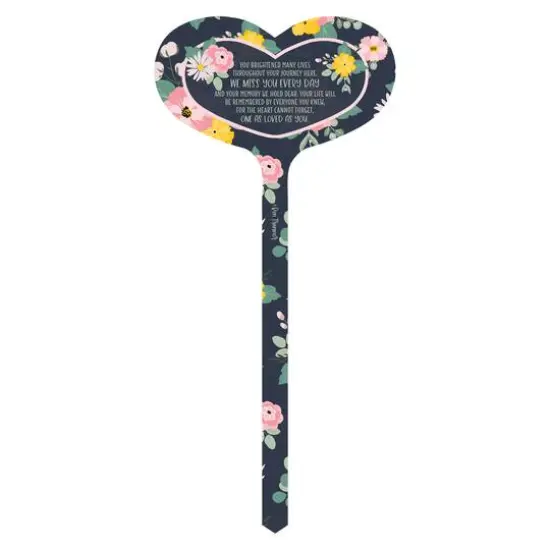 15" Aluminum You Brightened Remembrance Marker Garden Stake {1}