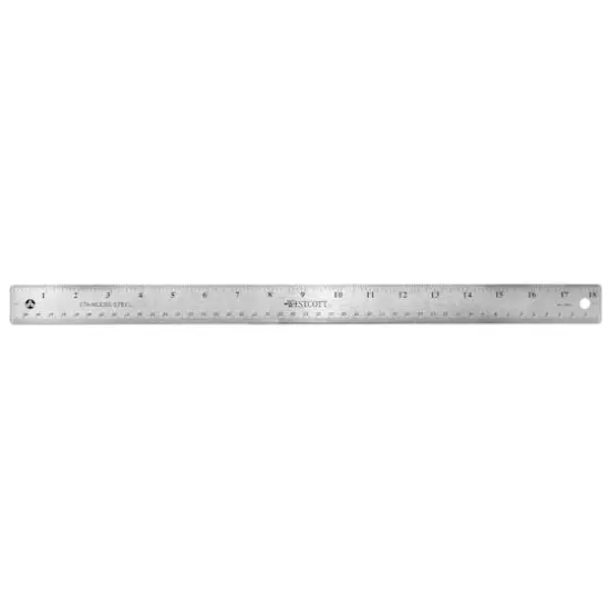 Westcott&reg; 18" Stainless Steel Ruler {1}
