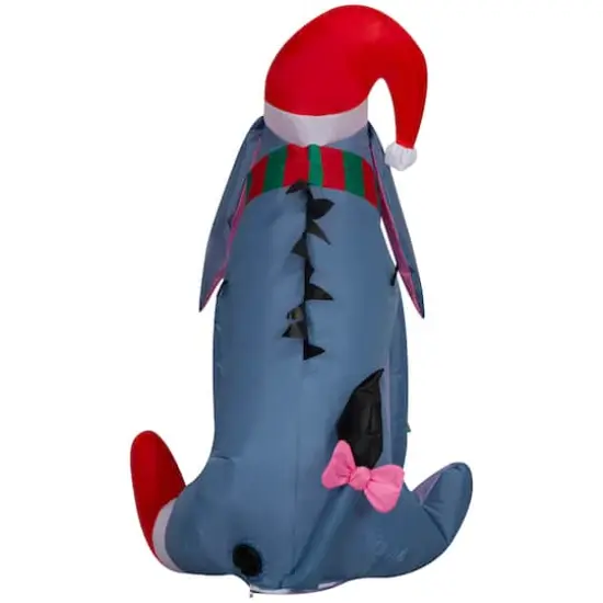 3.5ft. Airblown&reg; Inflatable Christmas Eeyore in Santa Hat {3}