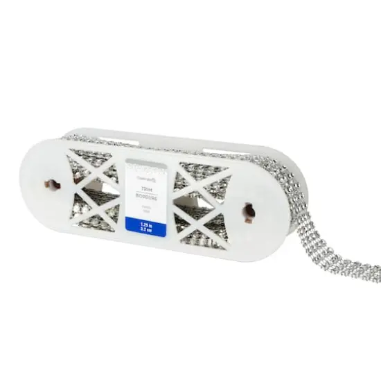 1.29" Silver Round Rhinestone Mesh Trim by Celebrate It&reg; Fashion Mode {4}