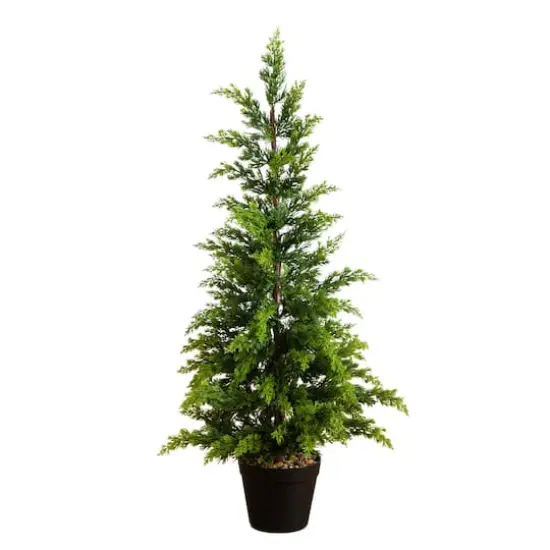 3ft. Artificial Cypress Topiary Christmas Tree {1}