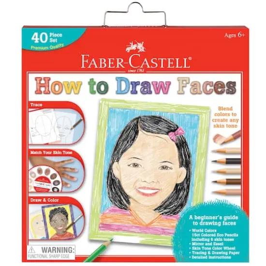 Faber-Castell&reg; World Colors How to Draw Faces Set {1}