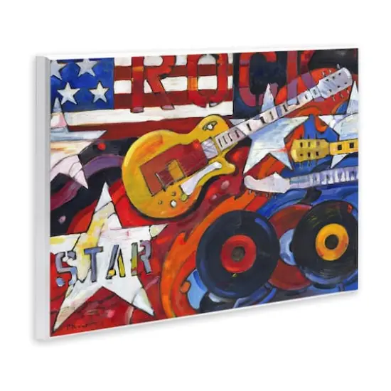 Stupell Industries Rockstar Americana Music Tribute Wall Plaque Art {4}