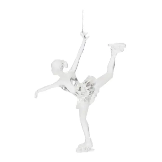 Clear Acrylic Ice Skater Ornaments, 4ct. {3}