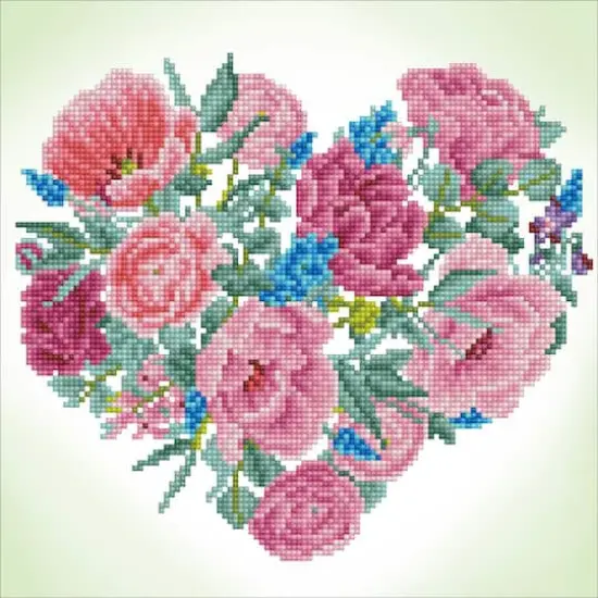 Diamond Dotz&reg; Blossoming Heart Diamond Painting Kit {1}