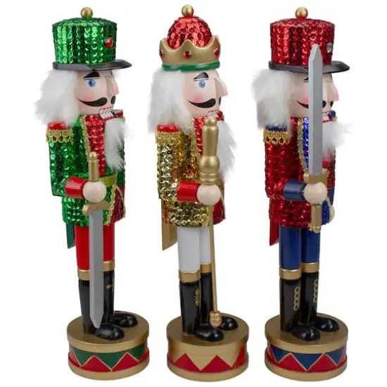 14" Sequin Jacket Christmas Nutcracker Set {3}