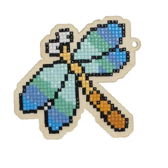 Wizardi Diamond Painting Ornament Kit Dragonfly {1}