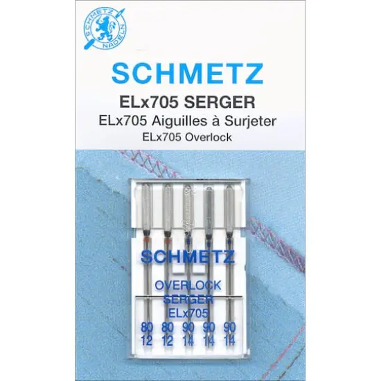 Euro-notions Schmetz ELX705 Serger Needles {1}