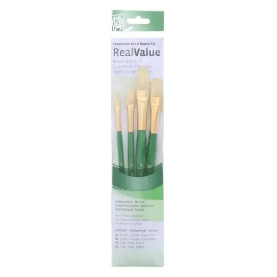 Princeton&trade; RealValue&trade;Natural Hair Bristle 4 Piece Brush Set {1}